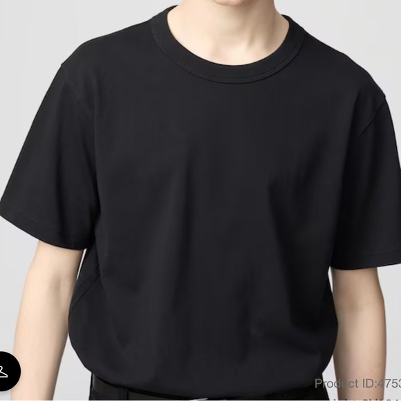 Uniqlo Men's Black Short Sleeve Tee - Picture 1 of 5